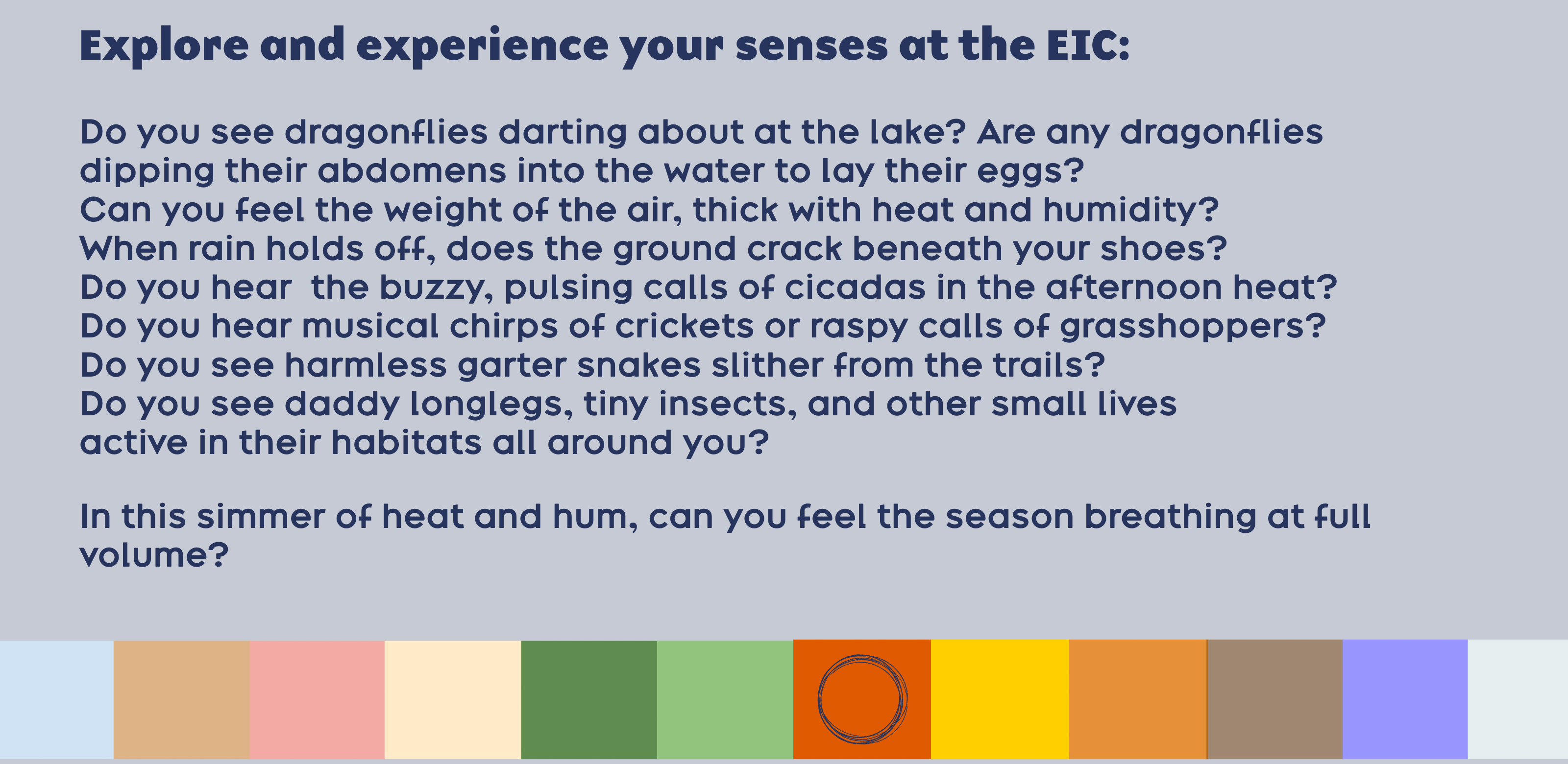 Track Seasonal changes